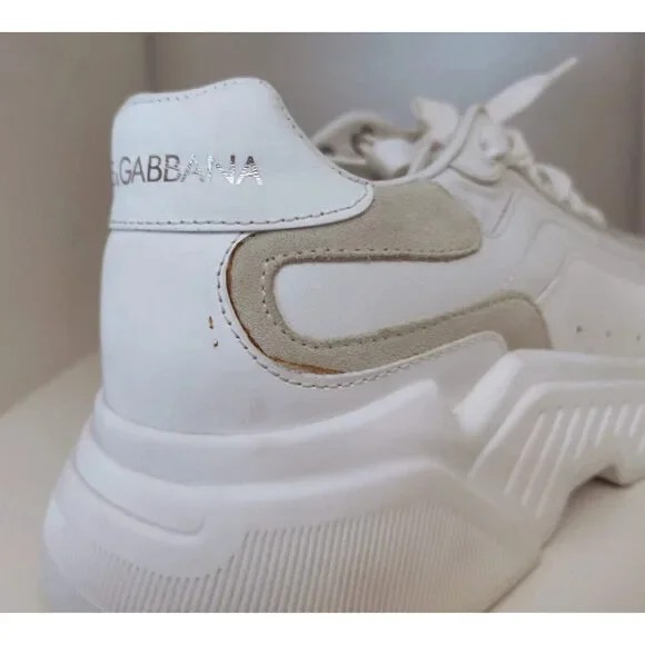 Dolce & Gabbana White Daymaster Low Top Mens Sneakers